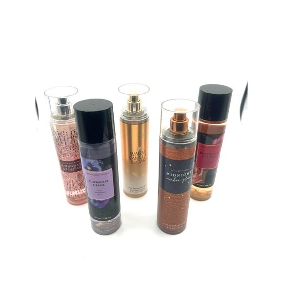 Assorted Bath & Bodyworks Mist Fine Fragrances Body Mist‎ Glow Scent 5 In All - Picture 1 of 6